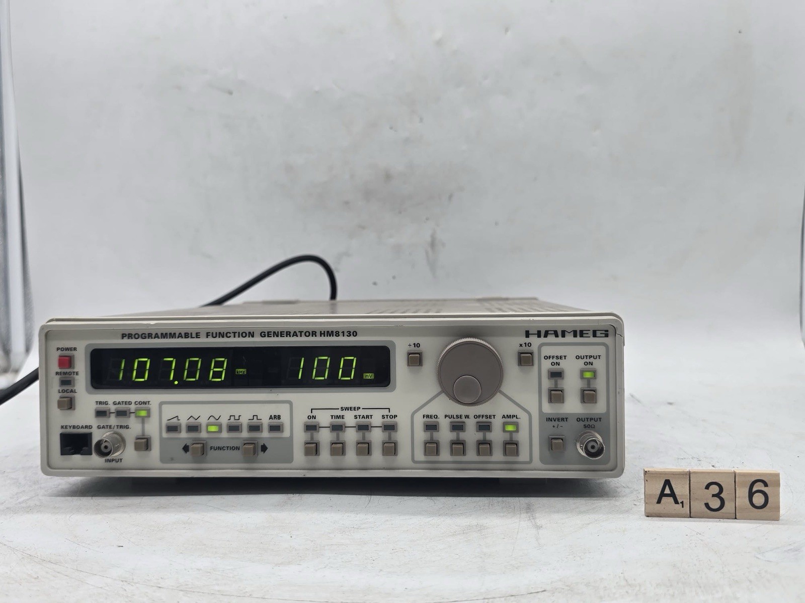 HAMEG HM8130 Programmable Function Generator Tested Working 107kHz Output