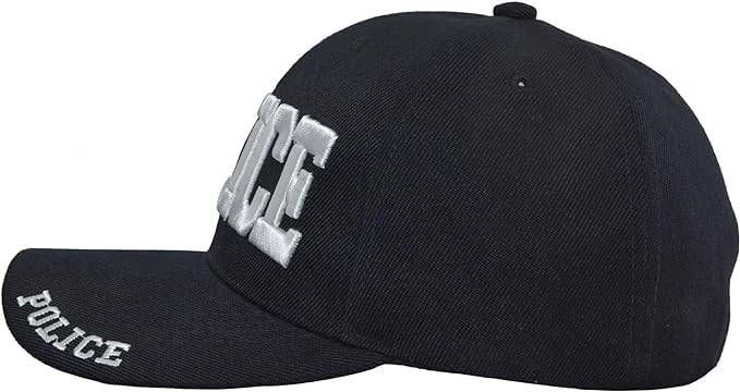 Police Hat Baseball Cap,One Size Black