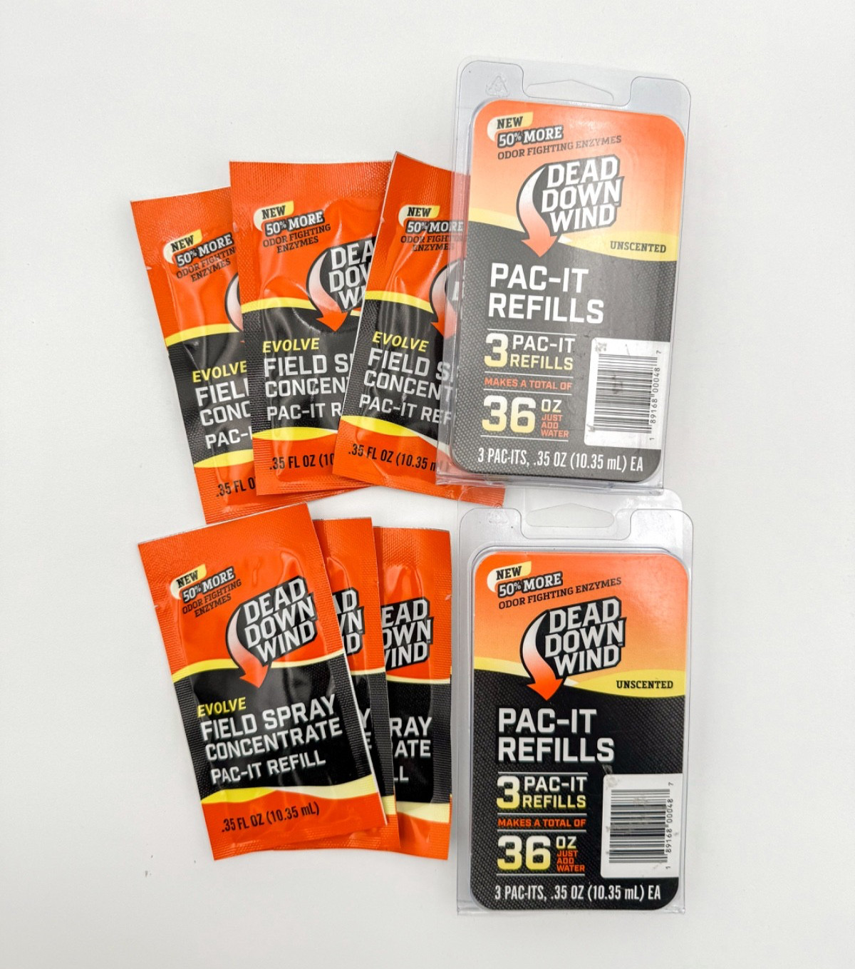 Dead Down Wind Evolve Field Spray Concentrate 6 Pac-It Refills, 0.35 oz Packets