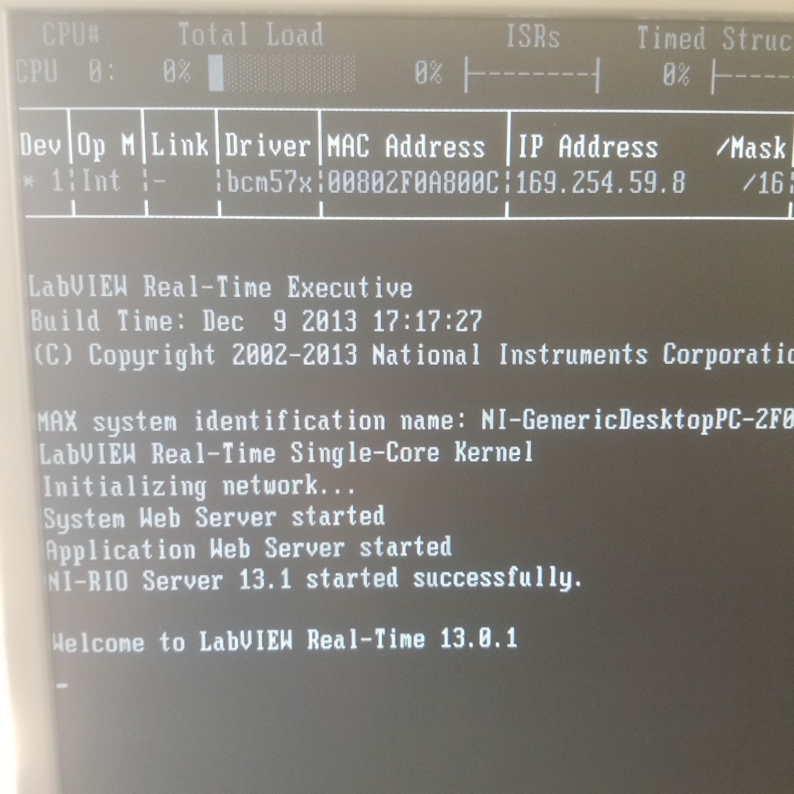 National Instruments PXI-8196 CPU HDD RAM WORKING Labview Runtime Engine from US