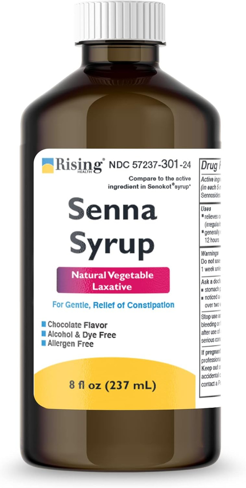 Health Natural Vegetable Laxative - Senna Sennosides Syrup 8.8Mg/5Ml - Constipat