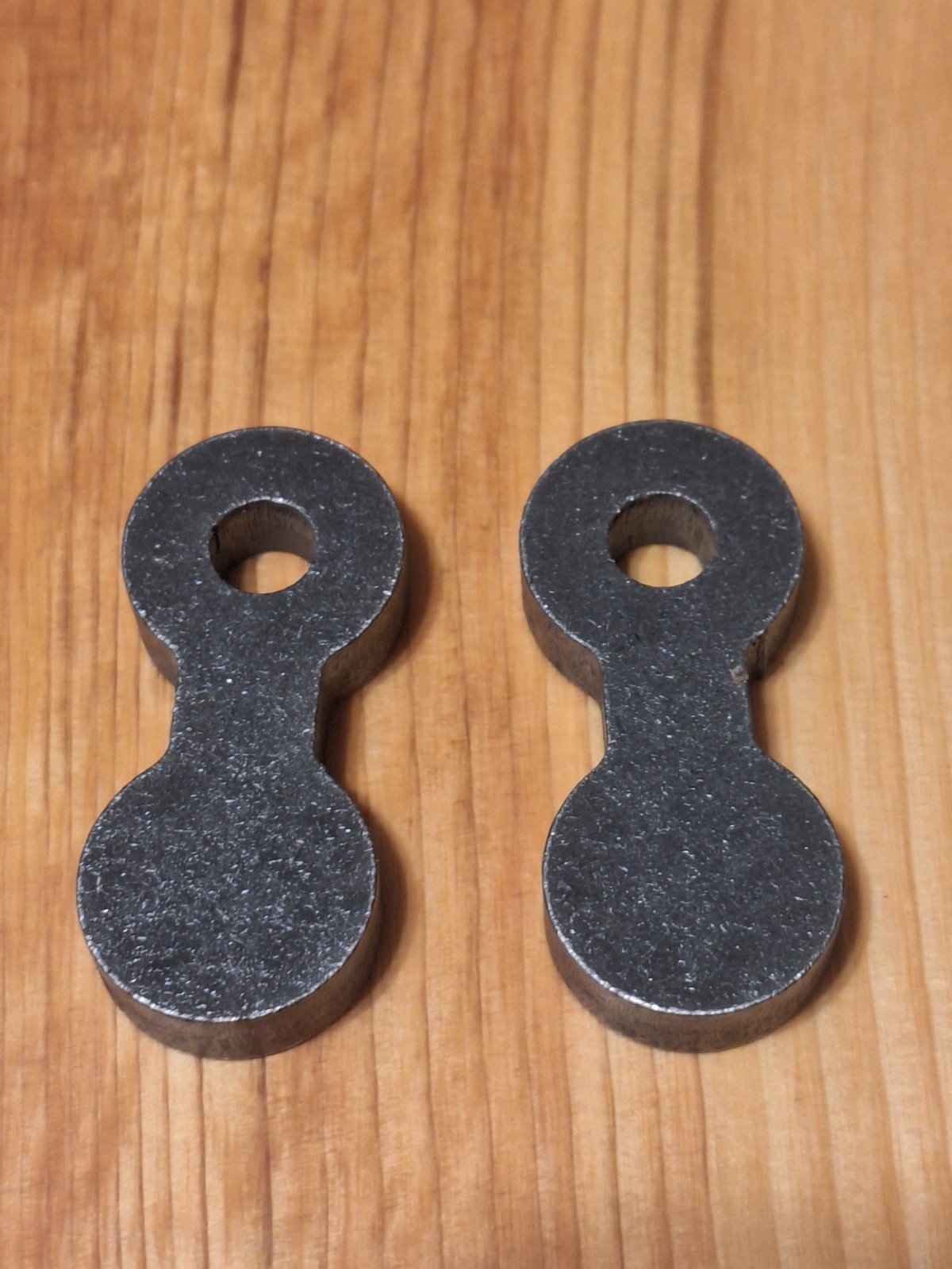 AR550 Steel Shooting Targets Lot of 2 Laser Cut 1" x 3/8" Gong