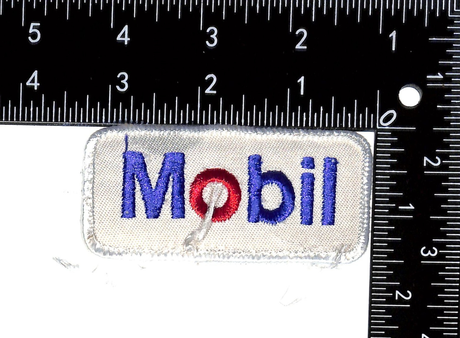 Mobil Gasoline Gas Station Patch Sew-On Design Logo Patch