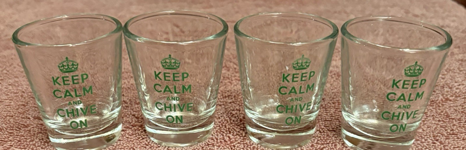 the Chive *Authentic* Shot Glasses 4-Pack The Chivery Glass KCCO BFM