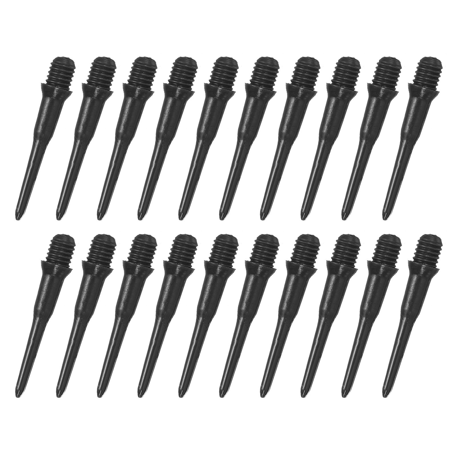 30Pcs Plastic Dart Tips,Game 2BA Thread Soft Darts Tips Black