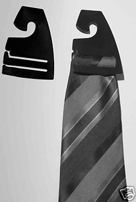 200 Black Tie Hangers Hooks Clips Retail Store Supplies