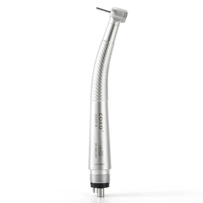 COXO CX207-B Dental Mini Head High Speed Air Turbine Handpiece 4Holes Coupler