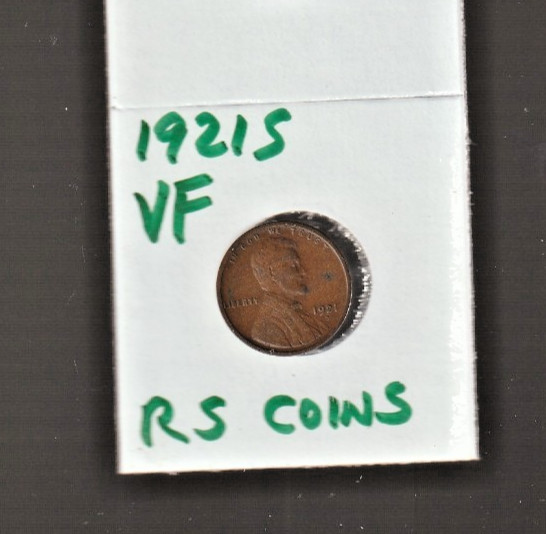 1921 S   VERY FINE   LINCOLN  CENT   VERY FINE  1921S / RS COINS #53L  FREE SHIP