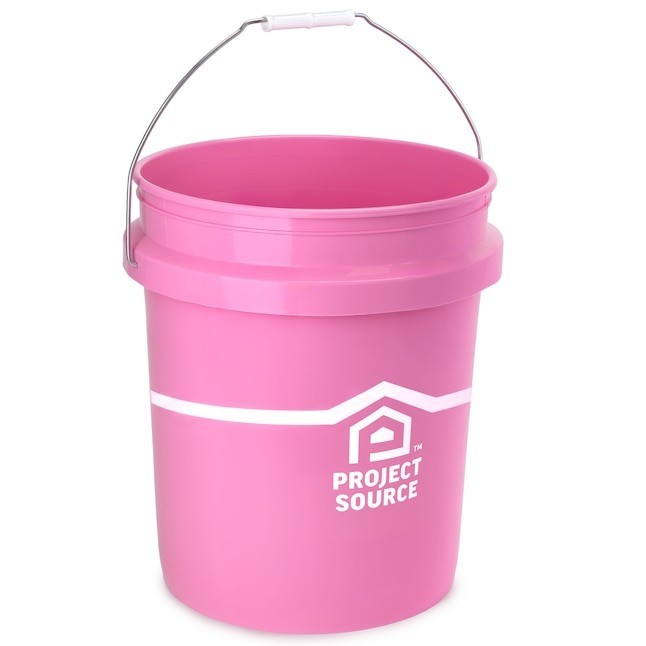 Project Source Pink 5-gallon Plastic General bucket