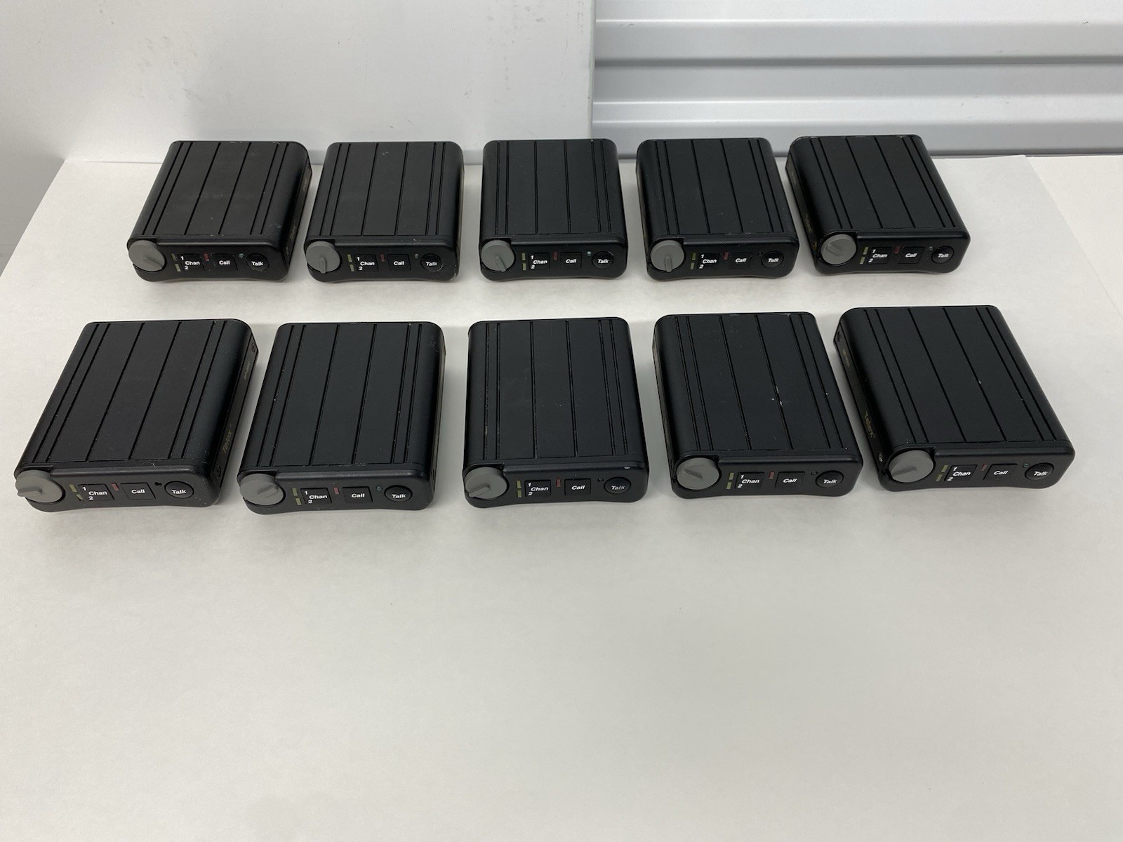 LOT OF 10 TELEX 2-CHANNEL BP-2002 WIRED INTERCOM BELTPACKS