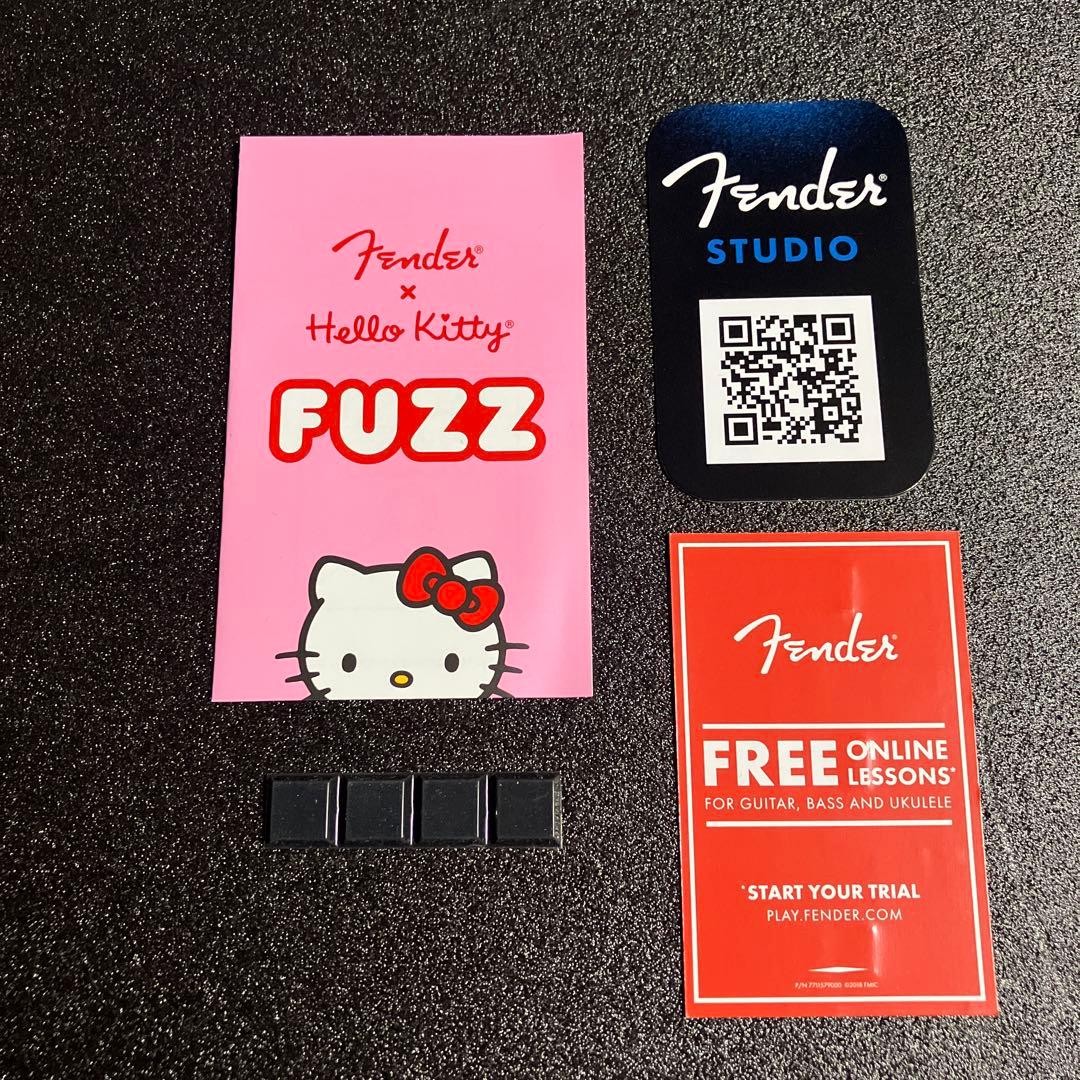 Fender x Hello Kitty Fuzz Guitar Effect Pedal White Limited Edition Compact FX