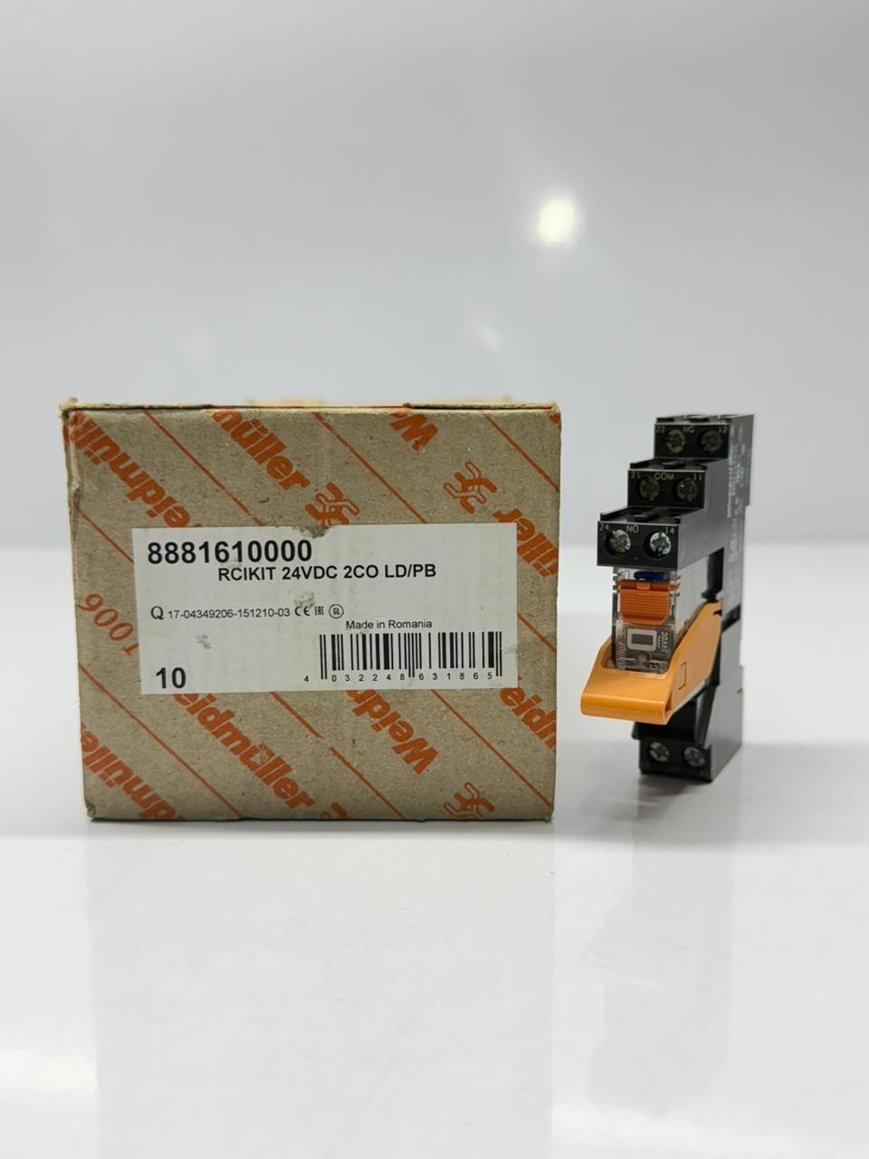PACK OF 10 WEILDMULLER RCI484AC4 8870320000 RELAY WITH BASE SRC-I 2CO 8869490000