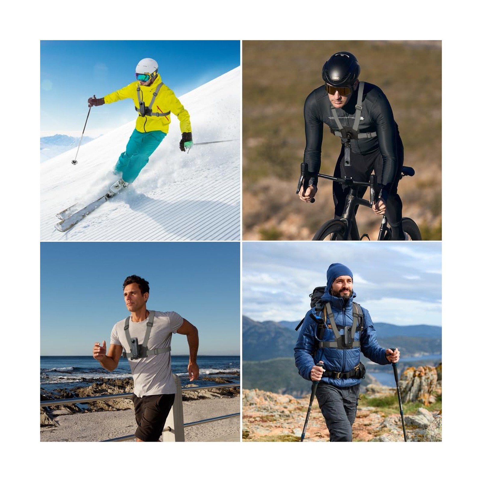 Quick Release Adjustable Chest Mount Harness Strap，Chest Strap ... FAST U