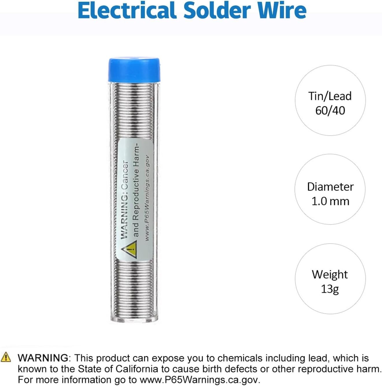 60W Adjustable Temperature Soldering Iron Kit with 5 Tips for Easy DIY Repairs