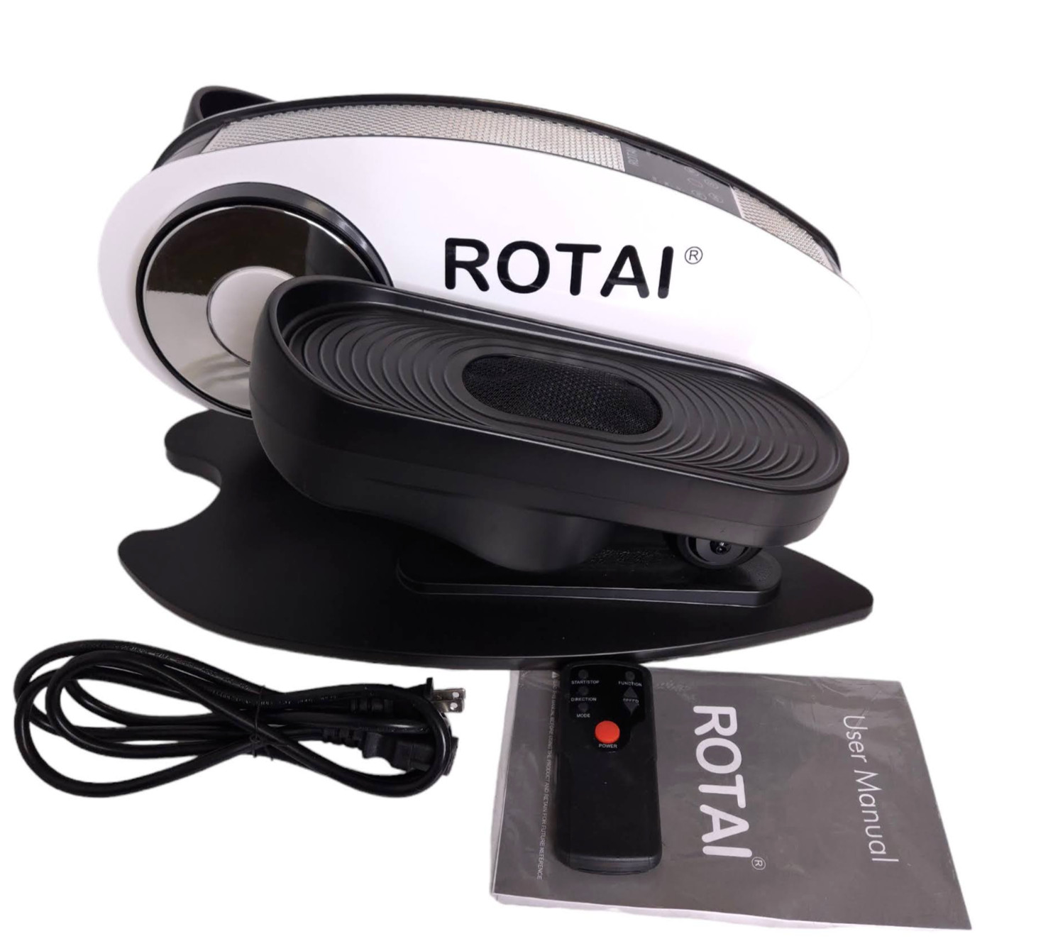 ROTAI Under Desk Elliptical Massage Machine Model ETB003 White w/ Remote Control
