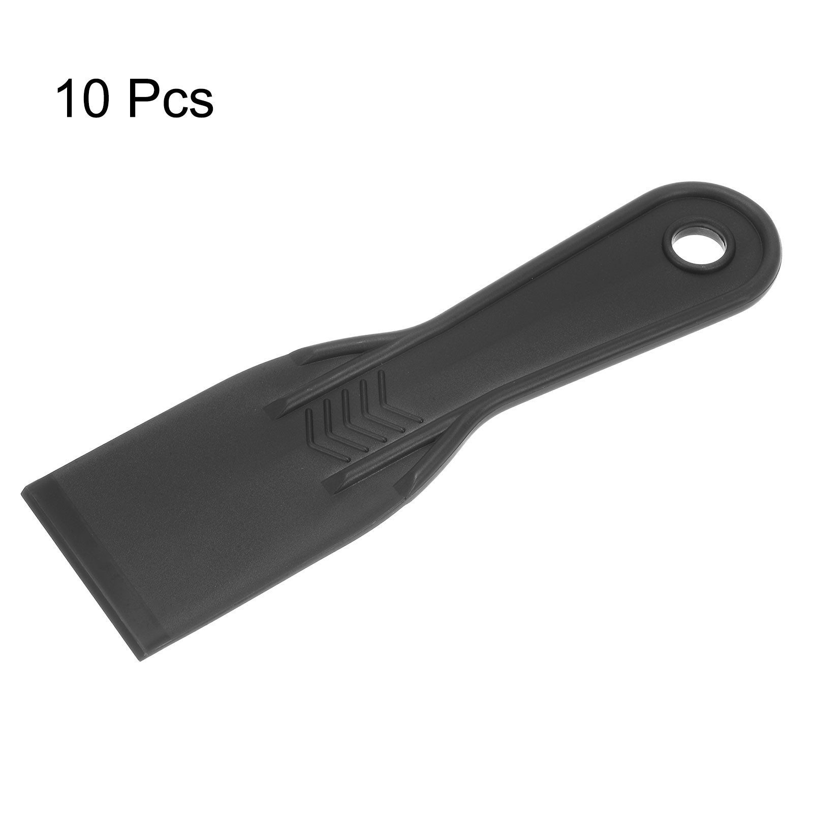10 Pack Putty Scraper 2" Width 6mm Thin Plastic Putty Knife Black