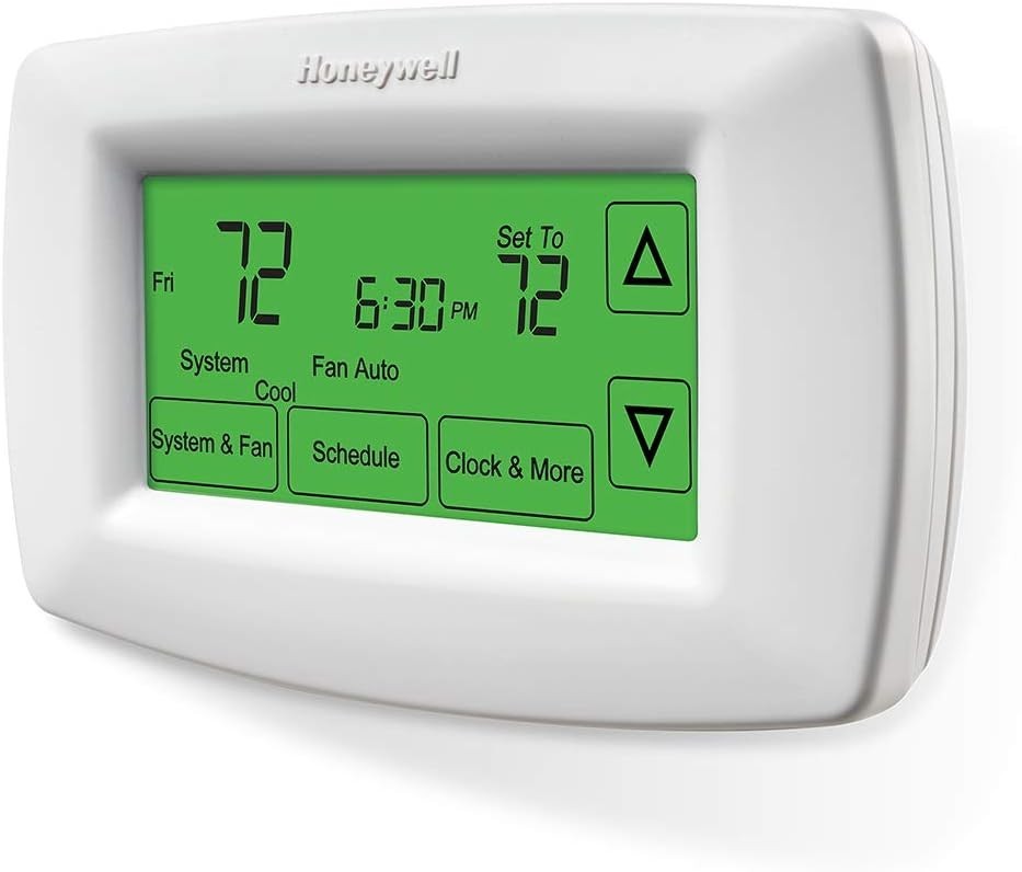 User-Friendly Programmable Touchscreen Thermostat - 7 Days of Comfort Control