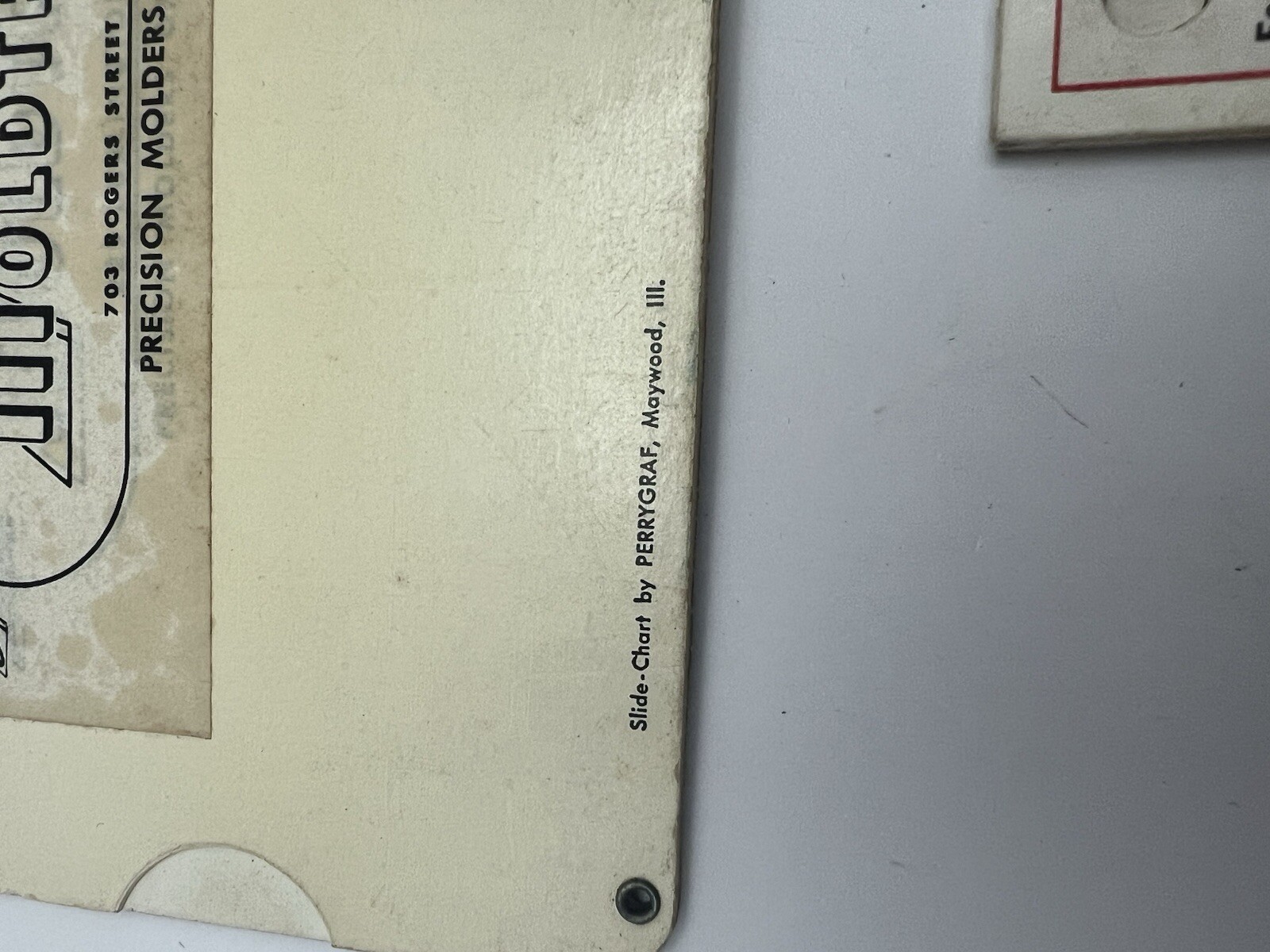 Vintage Tooling Break-Even Point Calculator Moldtronics Perrygraf IL