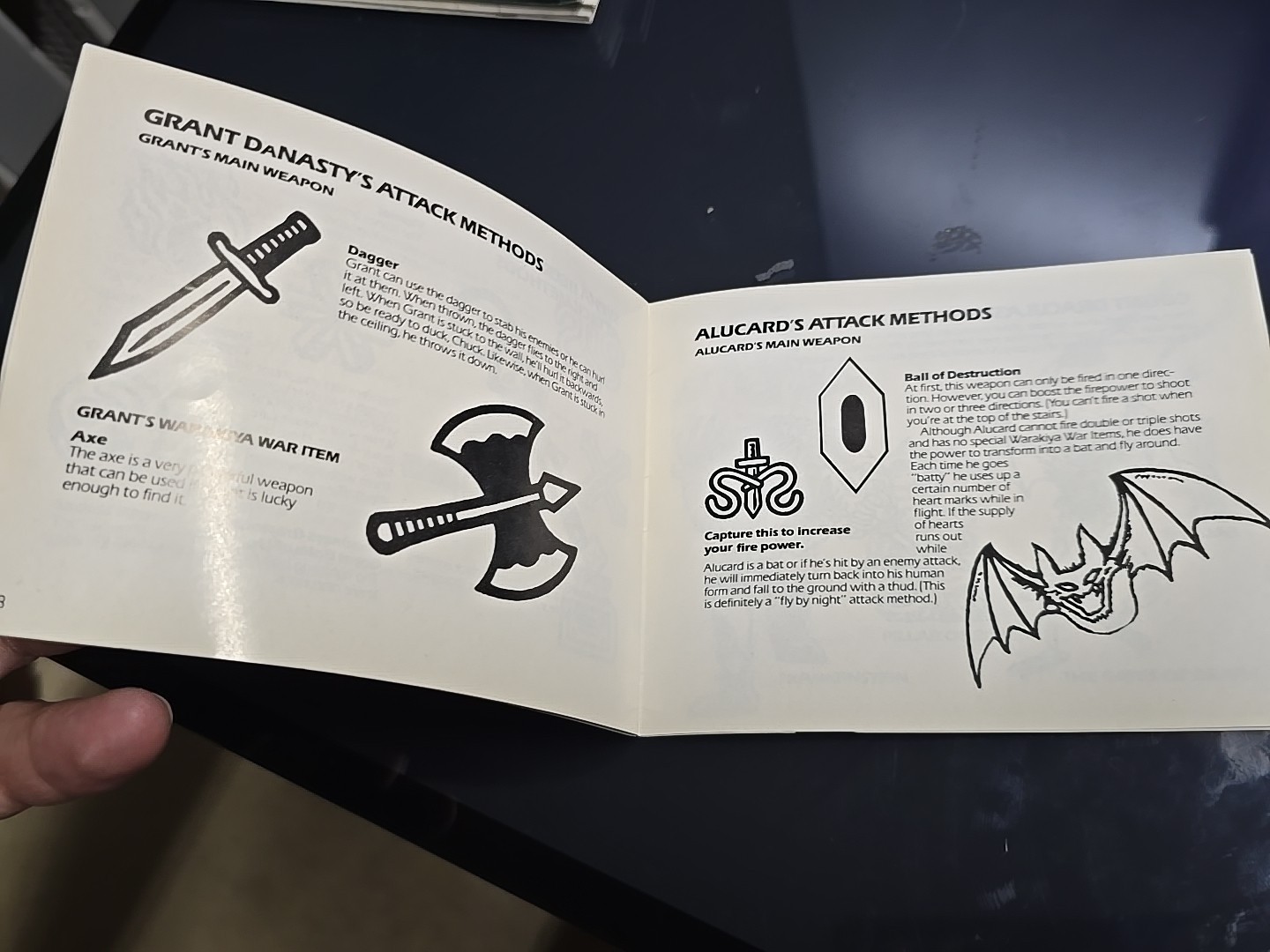 AUTHENTIC Dracula's Curse Nes Manual ONLY