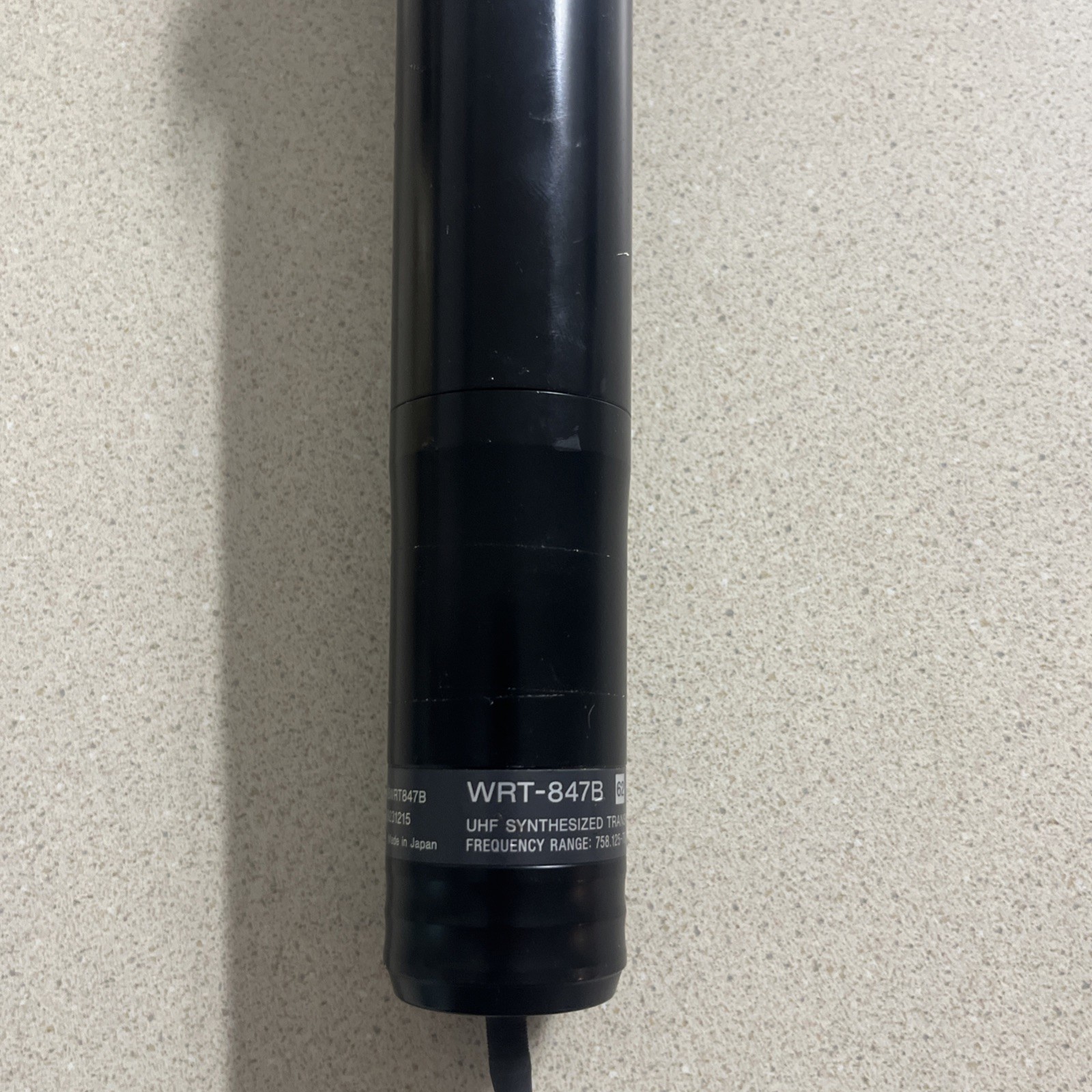 SONY WRT-847B 62-65 SYNTHESIZED TRANSMITTER MICROPHONE UNIT TESTED