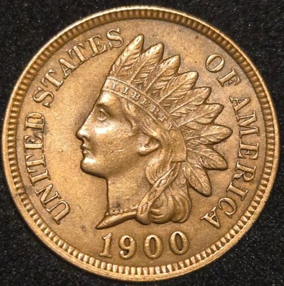 1900 Indian Head Cent - UNCIRCULATED RB - WELL STRUCK - Free Shipping