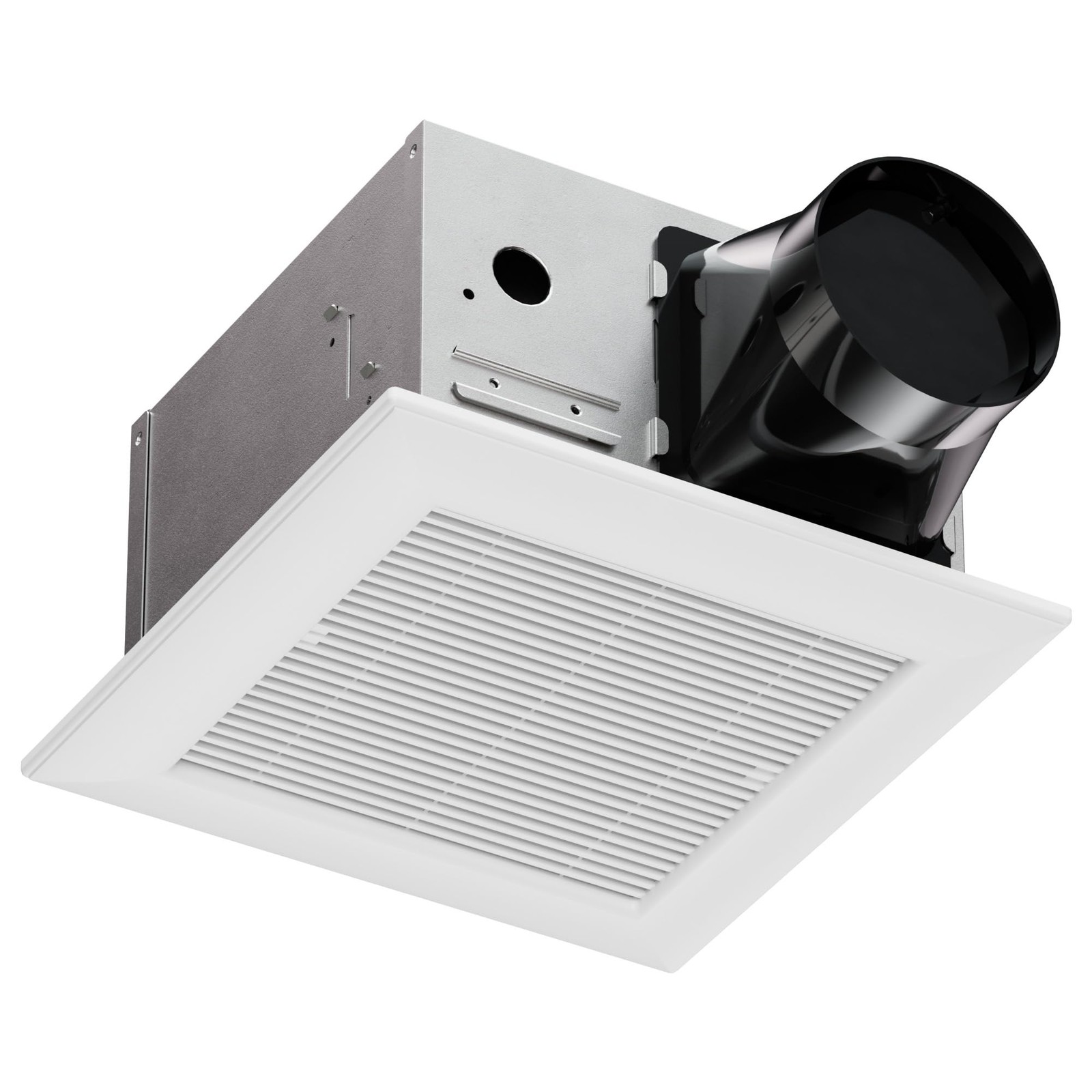 JULLISON 100CFM Ceiling Mount Bathroom Exhaust Fan 120V White