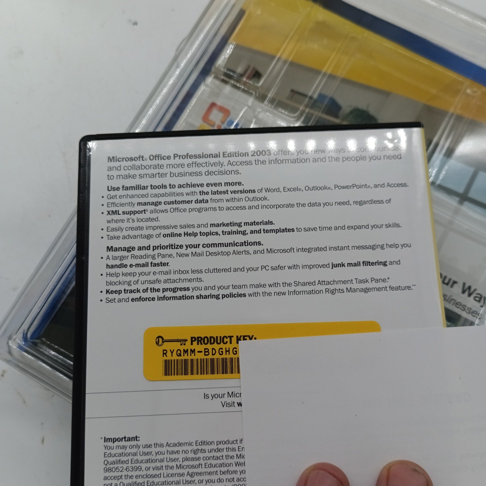 Microsoft Office Professional Edition 2003 Academic Windows PC with Product Key