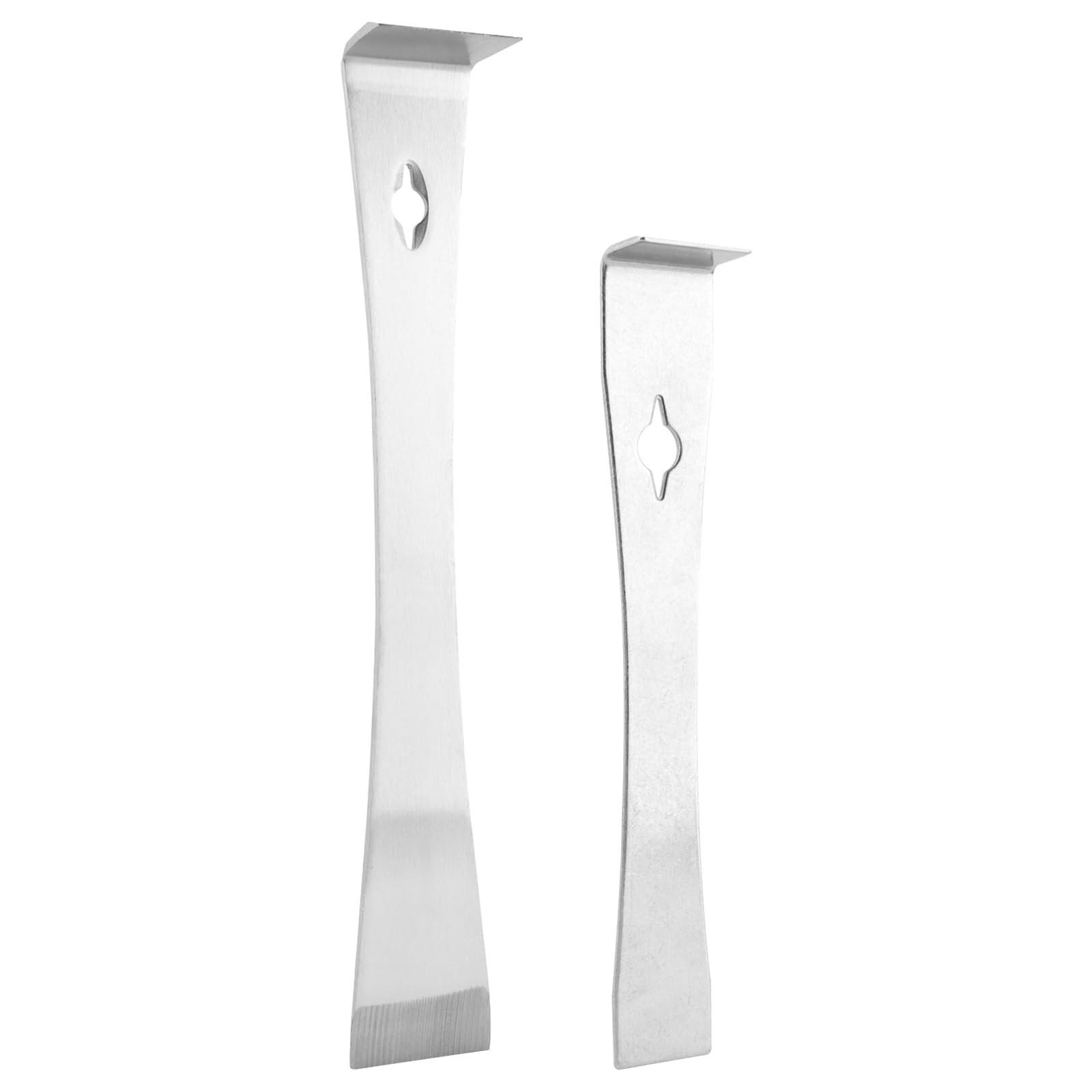 2 Pcs Stainless Steel Pry Bar Scraper Set Heavy Duty Nail Puller Multi Tool