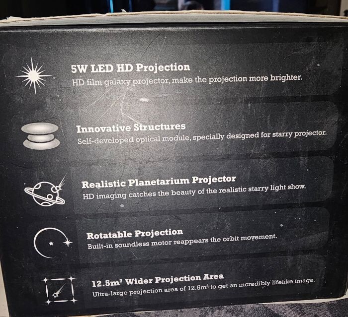 Portable 360° Star/Galaxy Projector - Efficient LED Galaxy Light