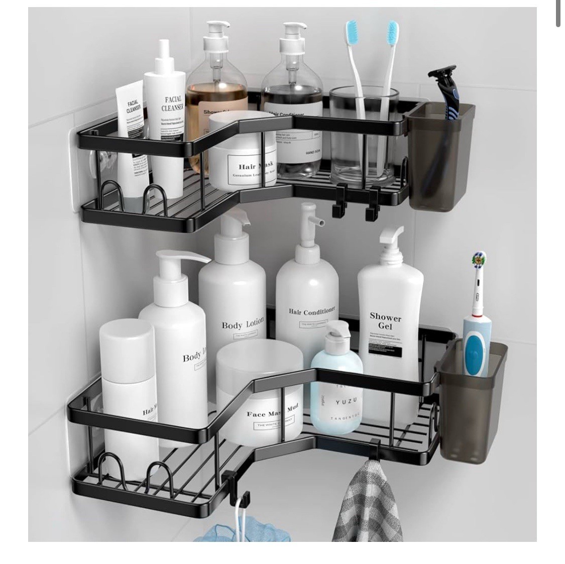 Corner Shower Caddy, 2 Pack. Metal Brand New In Box.