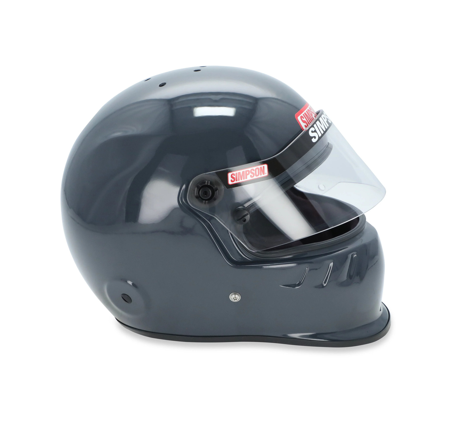 Simpson Racing 7950027 SD1 Dirt Track Helmet - Snell SA2020 - Grey - Adult MED