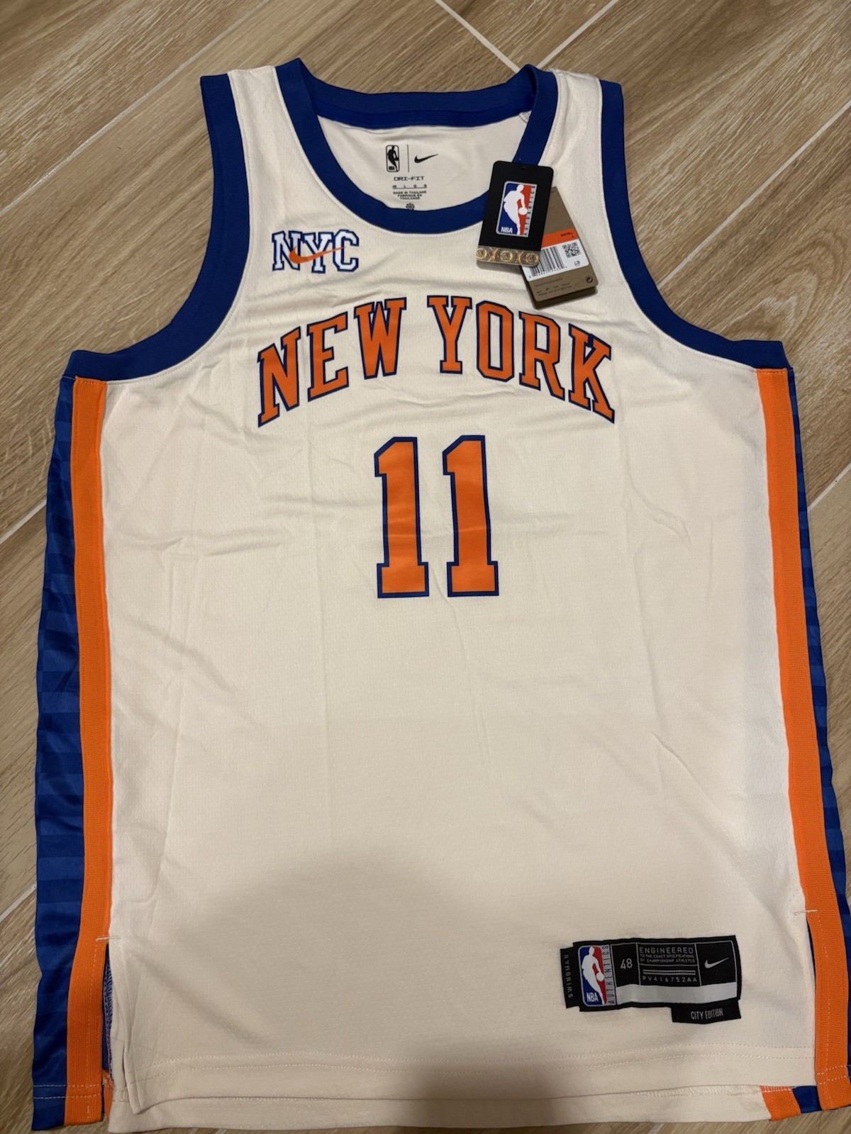 Jalen Brunson NY Knicks 2025-26 City Edition Swingman Jersey - Large