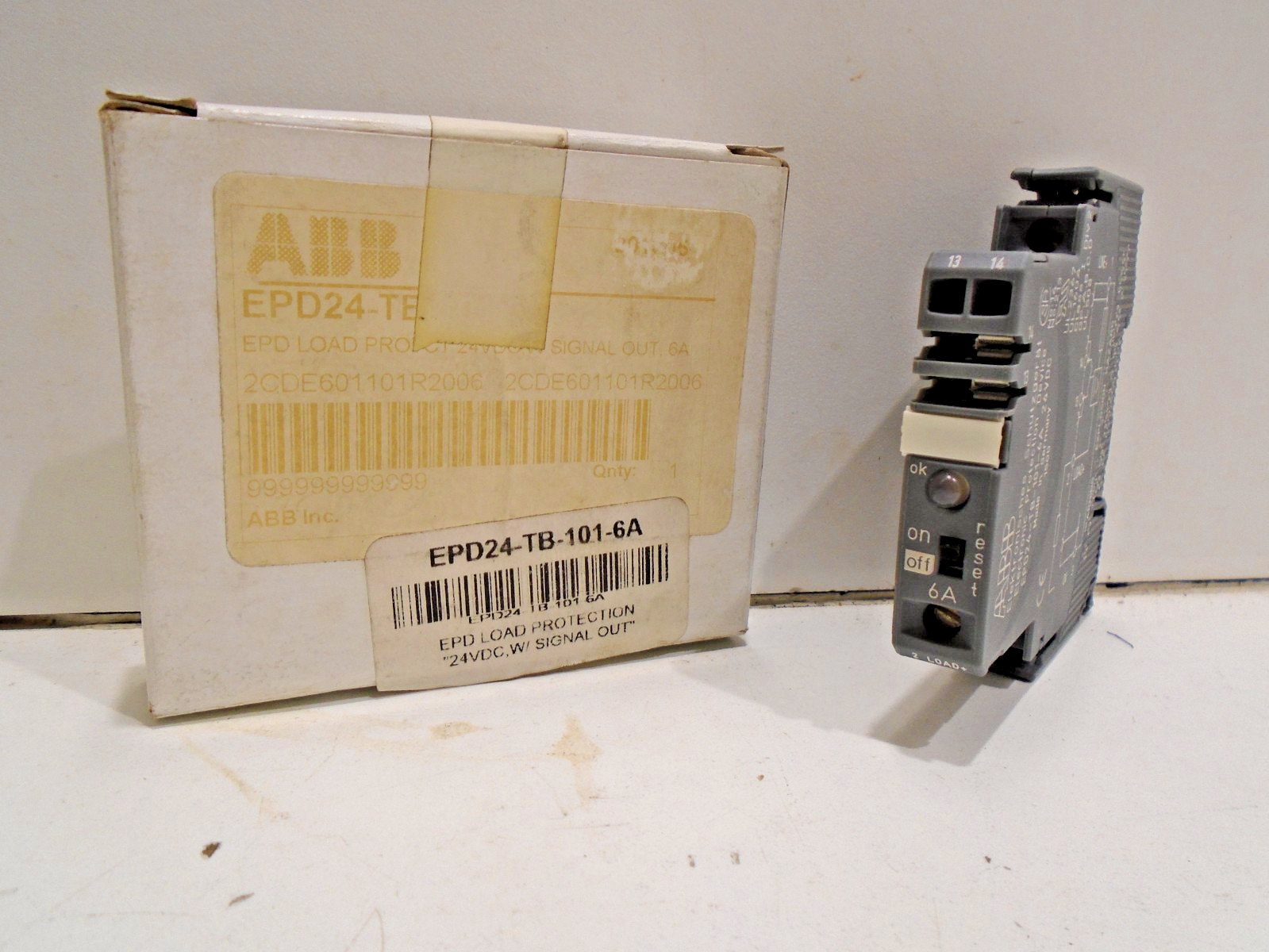 *NEW* ABB EPD24-TB-101-6A ELECTRONIC OVERCURRENT PROTECTION DEVICE