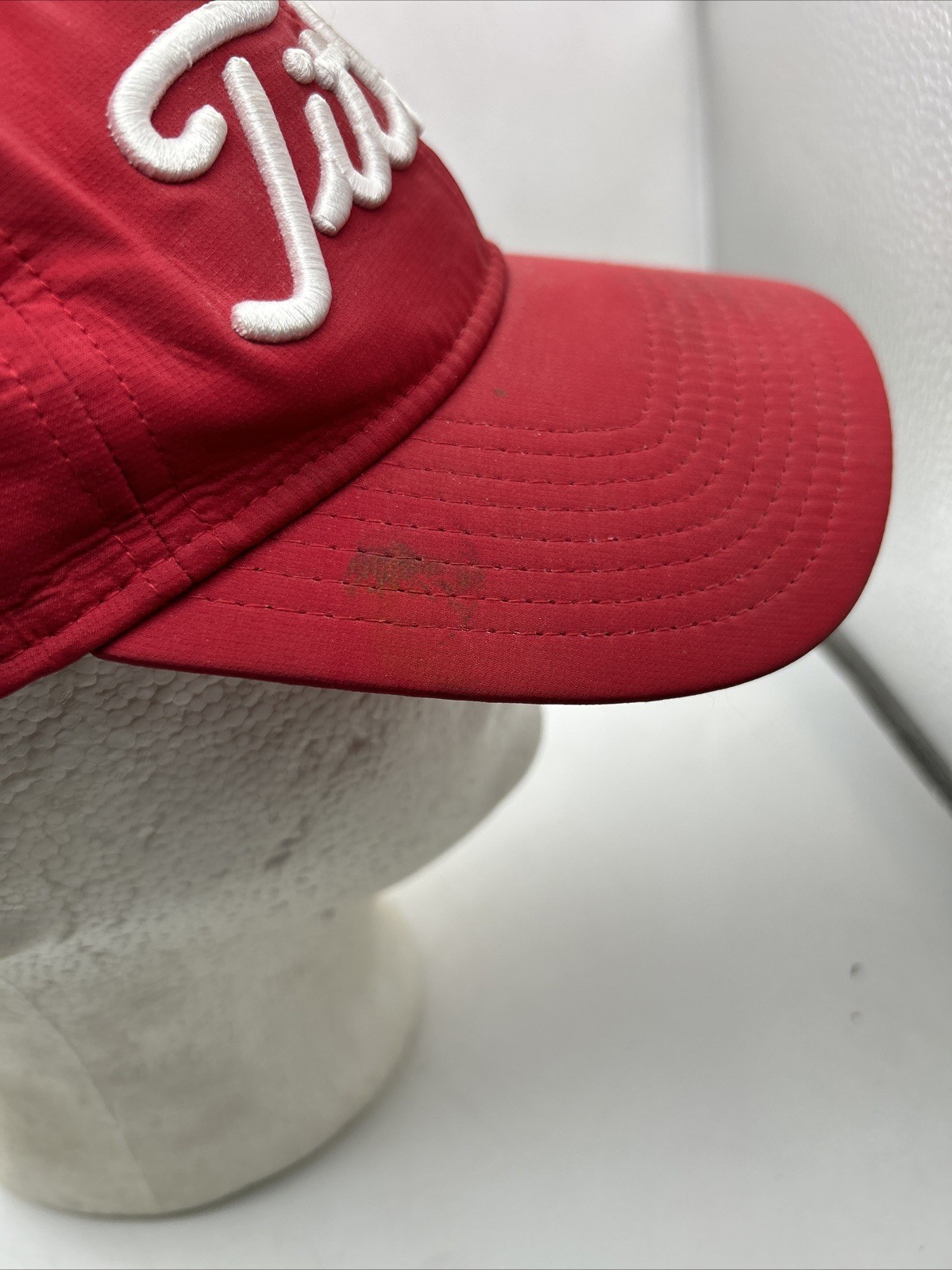 Titleist FJ Pro V1 Red Adjustable Strapback Golf Hat Cap Adjustable