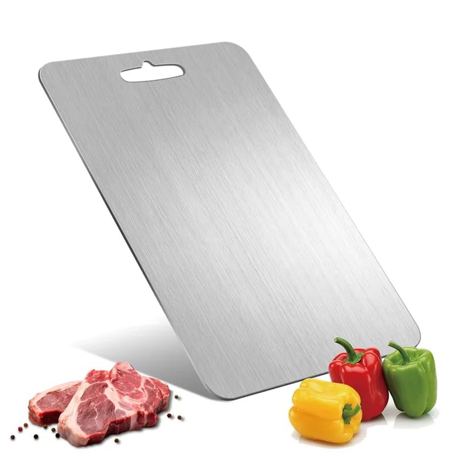 Titanium Cutting Board - 100% Pure Titanium Cutting Boards for Kitchen Double...