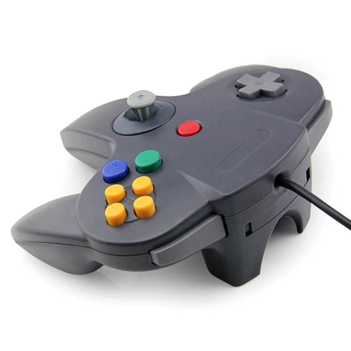 N64 - 5' Solid Grey Classic Controller X 2 Hexir (Nintendo 64 Wired Gamepad)