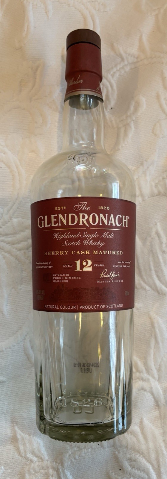 Glenrodach 12 Year Single Malt Scotch Whisky Empty Bottle Cork