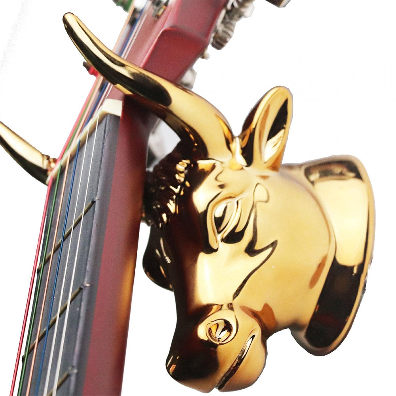 LKEREJOL Bull Head Guitar Holder Wall Hanger free size, As Picture Show