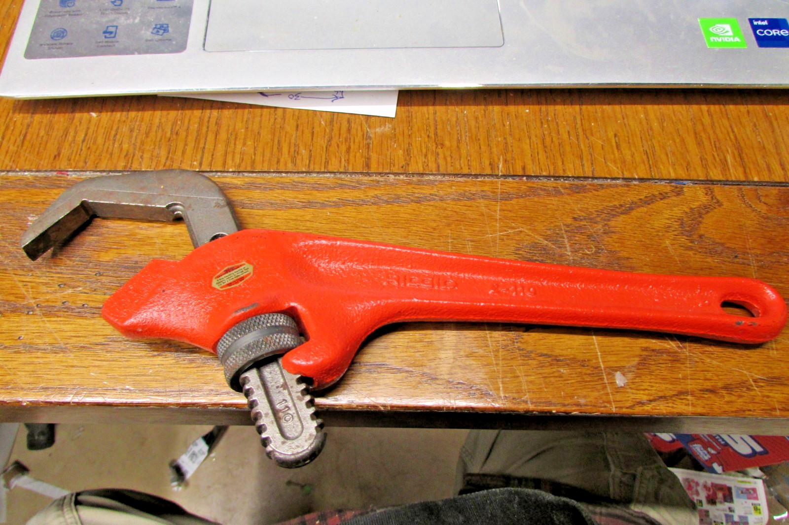 RIDGID 31305 Model E-110 9.5" Offset Hex Pipe Wrench: Made in USA