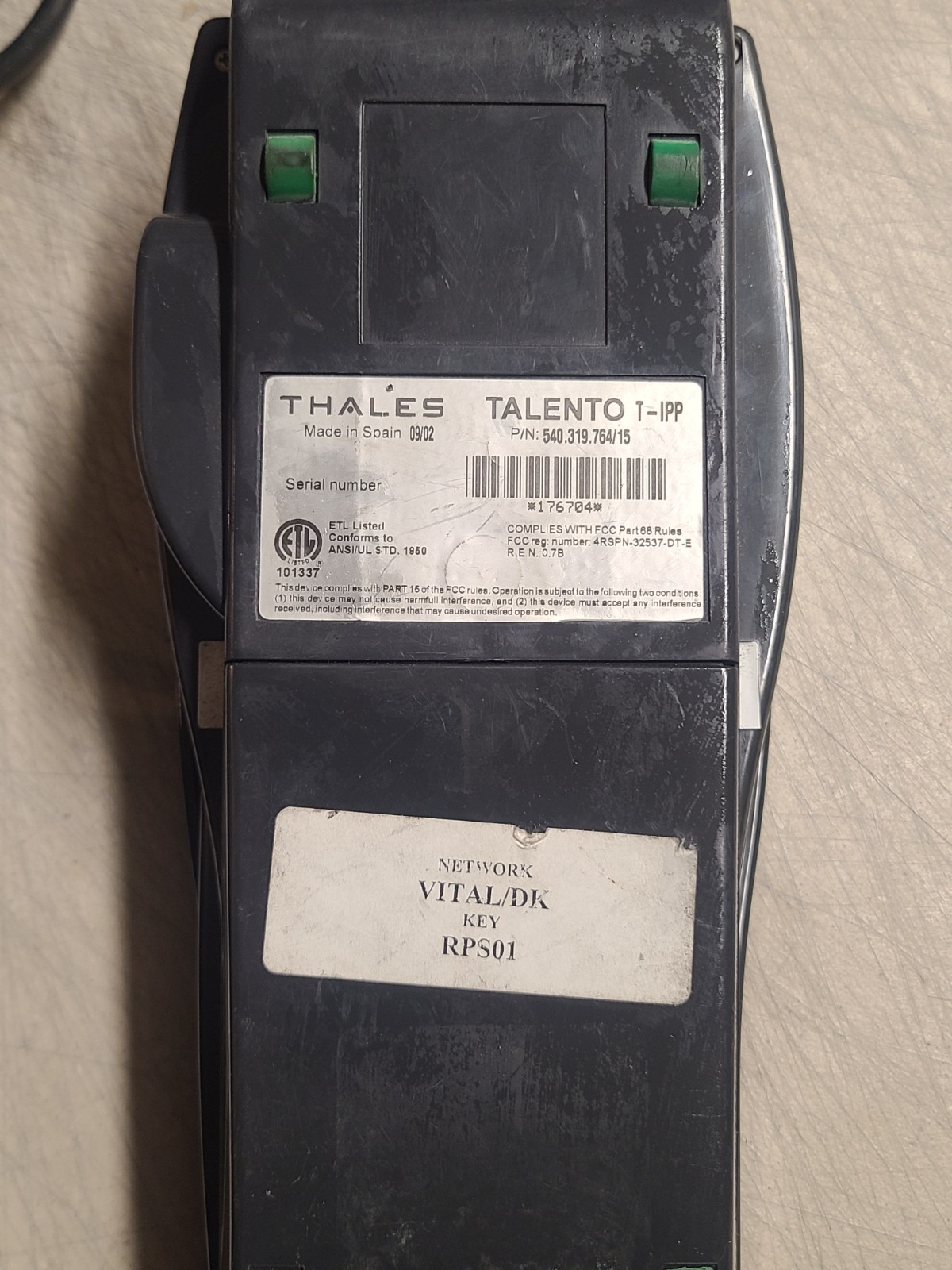Dassault AT Talento Credit Card Machine Printer