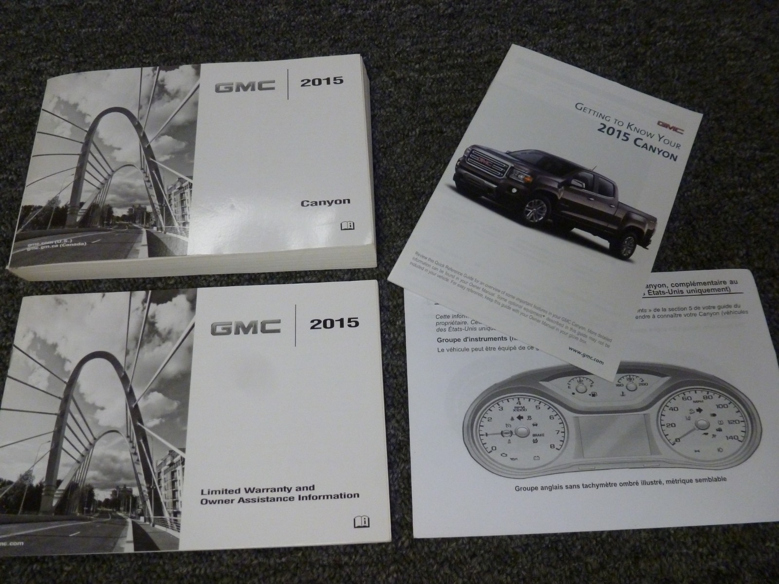 2015 GMC Canyon Pickup Truck Owner Owner's Manual User Guide SL SLT SLE
