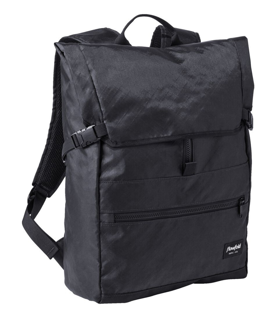 Flowfold Commuter Backpack Jet Black aka Black Knight Rare Challenge Sailcloth