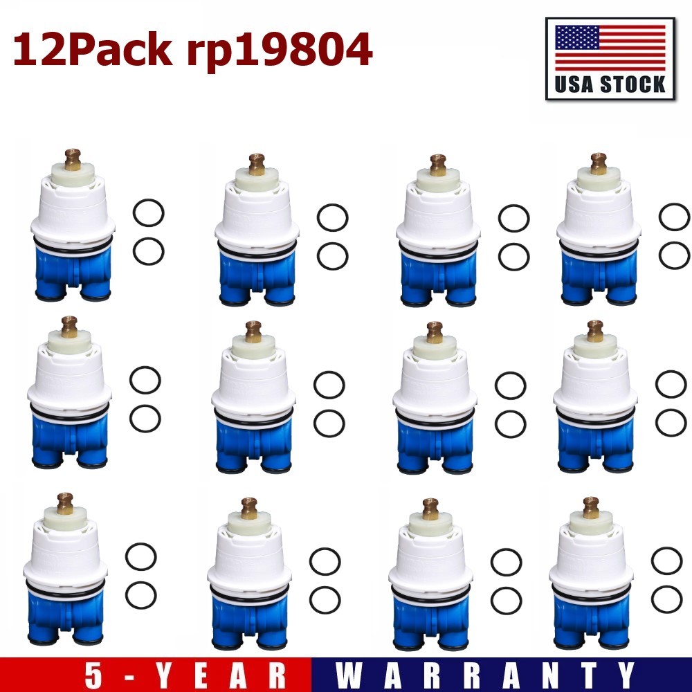 12PC RP19804 Shower Cartridge Assembly Compatible For Delta 1300/1400 Series tub