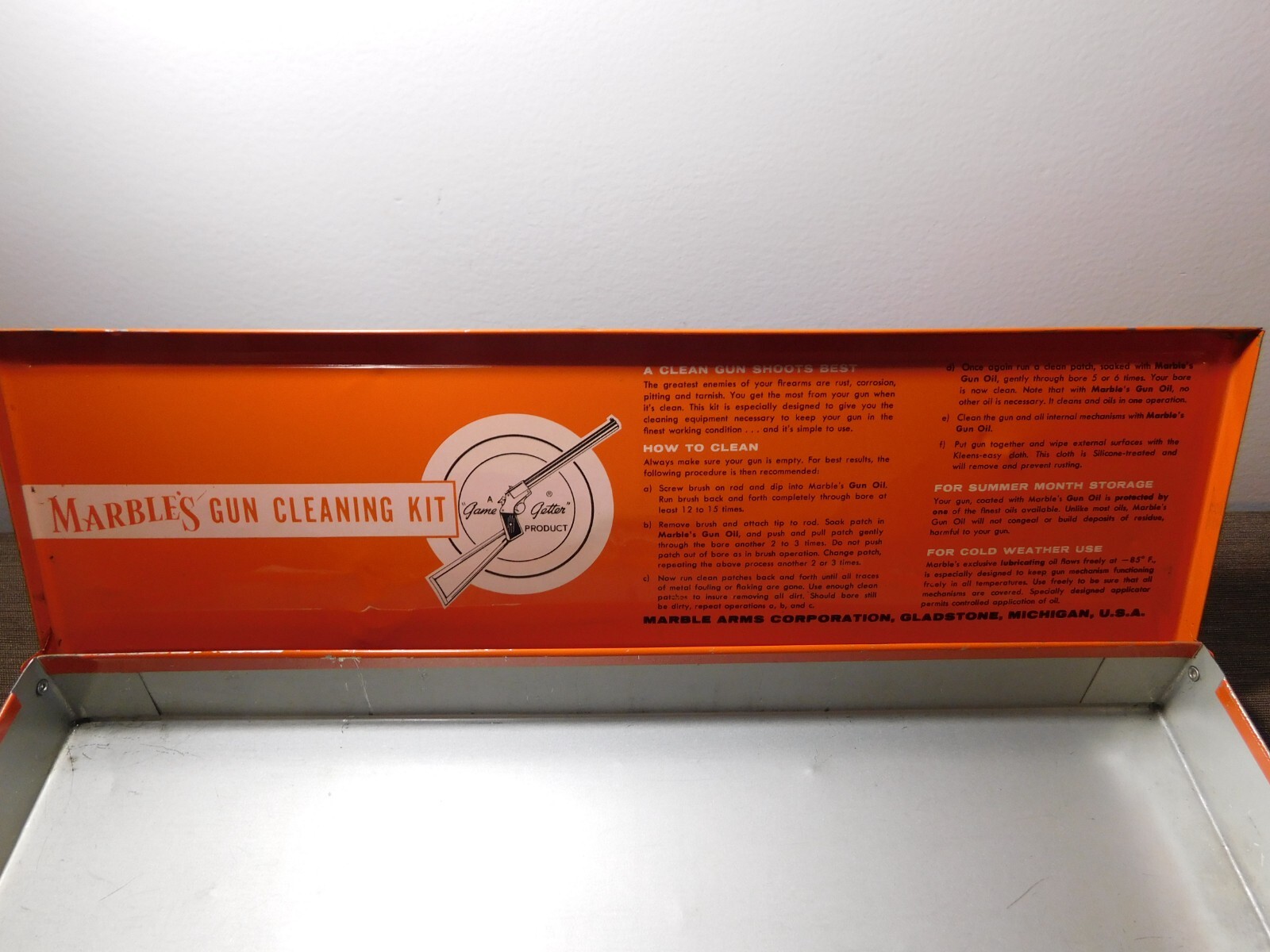 VINTAGE MARBLE'S GUN CLEANING KIT *INCOMPLETE*