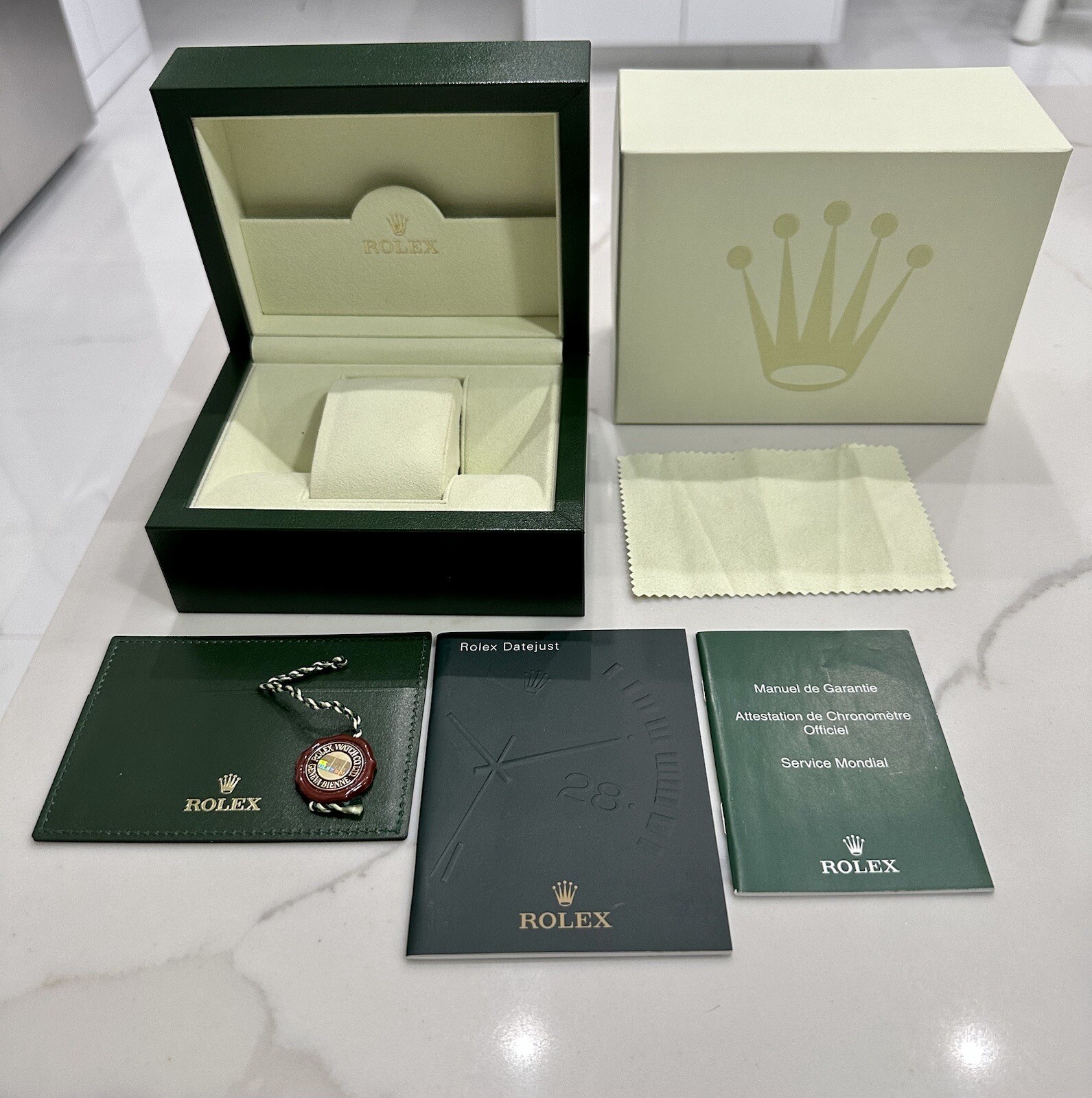 OEM ROLEX Datejust Watch Box FULL SET 116233 116234 116200 116264 179173 CLEAN