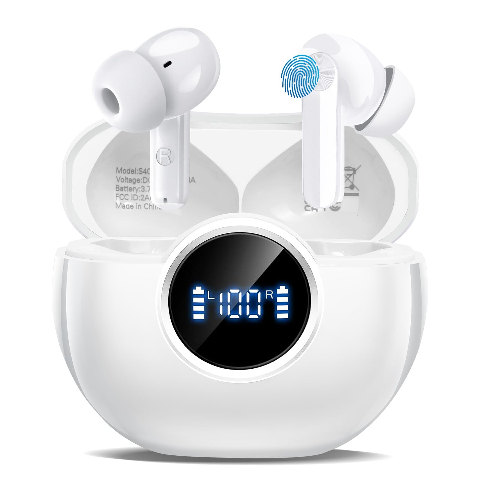 Wireless Earbuds 2025 NEW Bluetooth 5.4 Headphones Bass 3D Stereo, In-Ear Ear...
