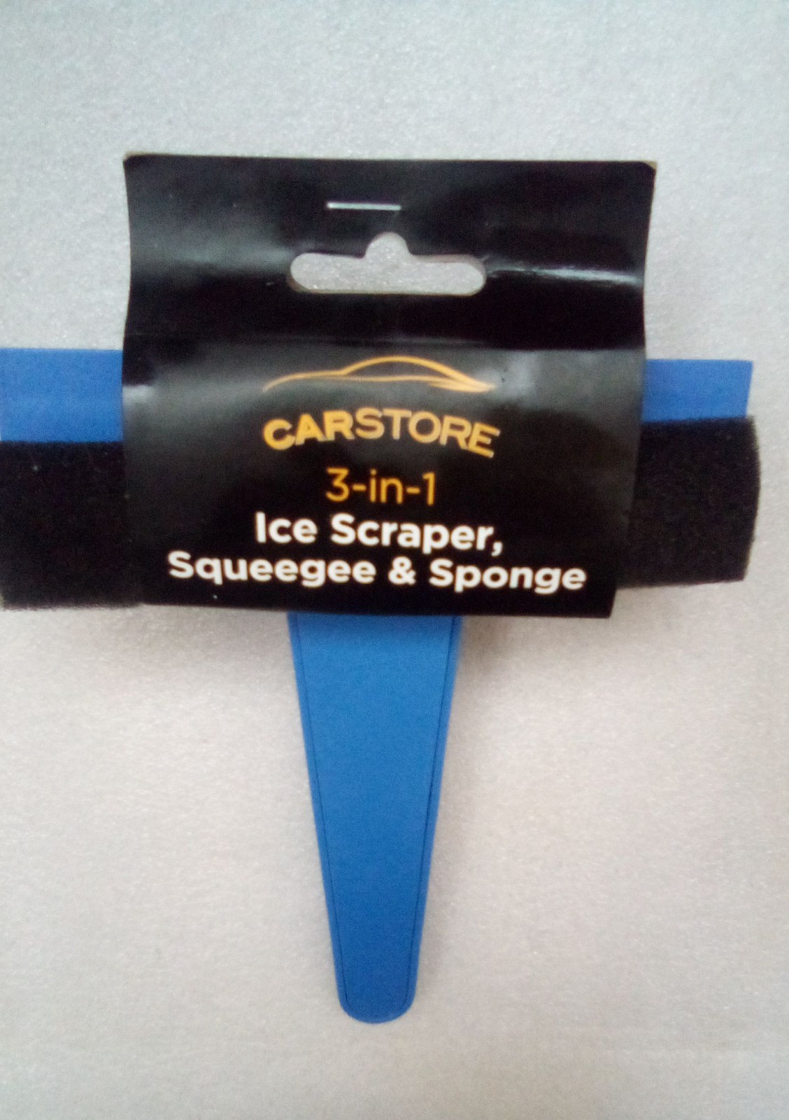Ice Scraper Squeegee & Sponge 3 In 1 Car Van Window Windscreen Frost Snow Winter