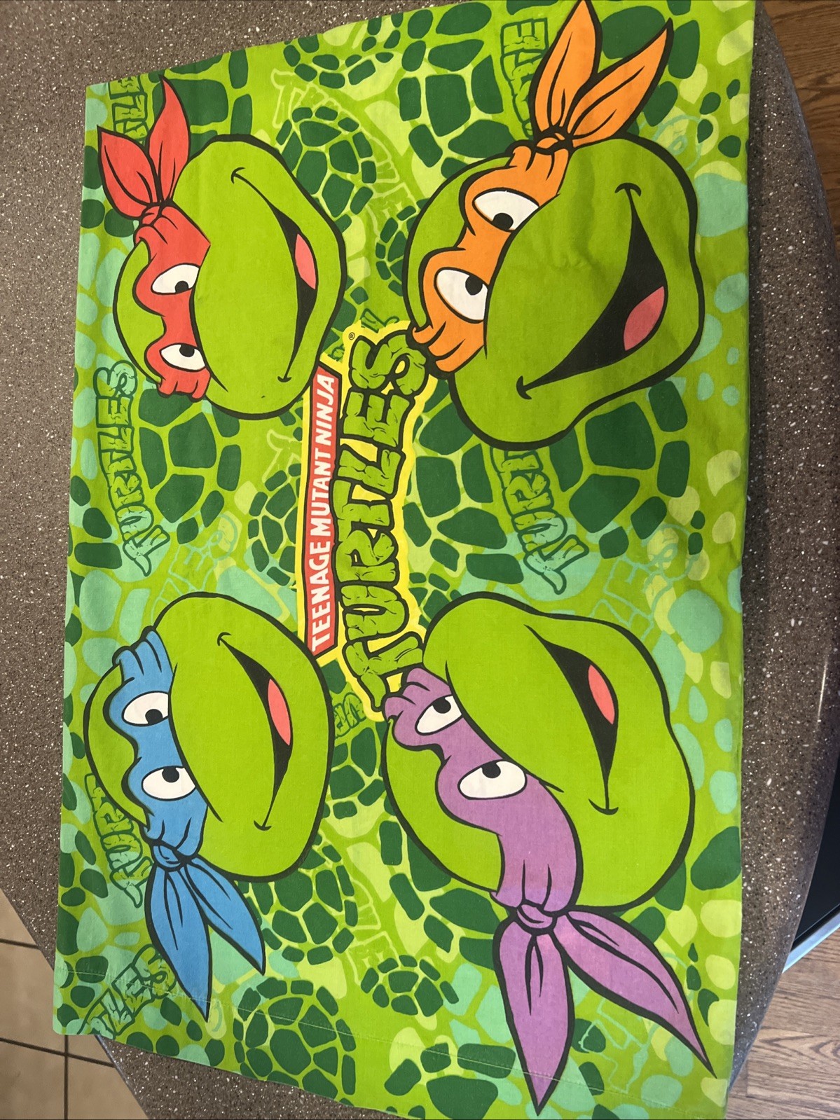 Vintage 2009 Teenage Mutant Ninja Turtles Standard Pillow Case From Hot Topic