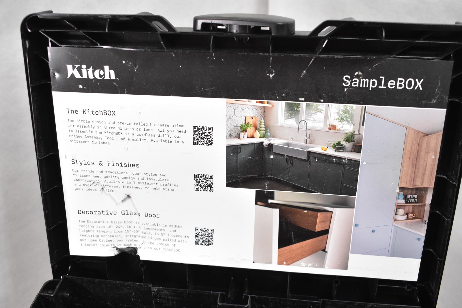 Kitch KitchBox Sample Box Assembly Set Customizable Cabinet Modular System