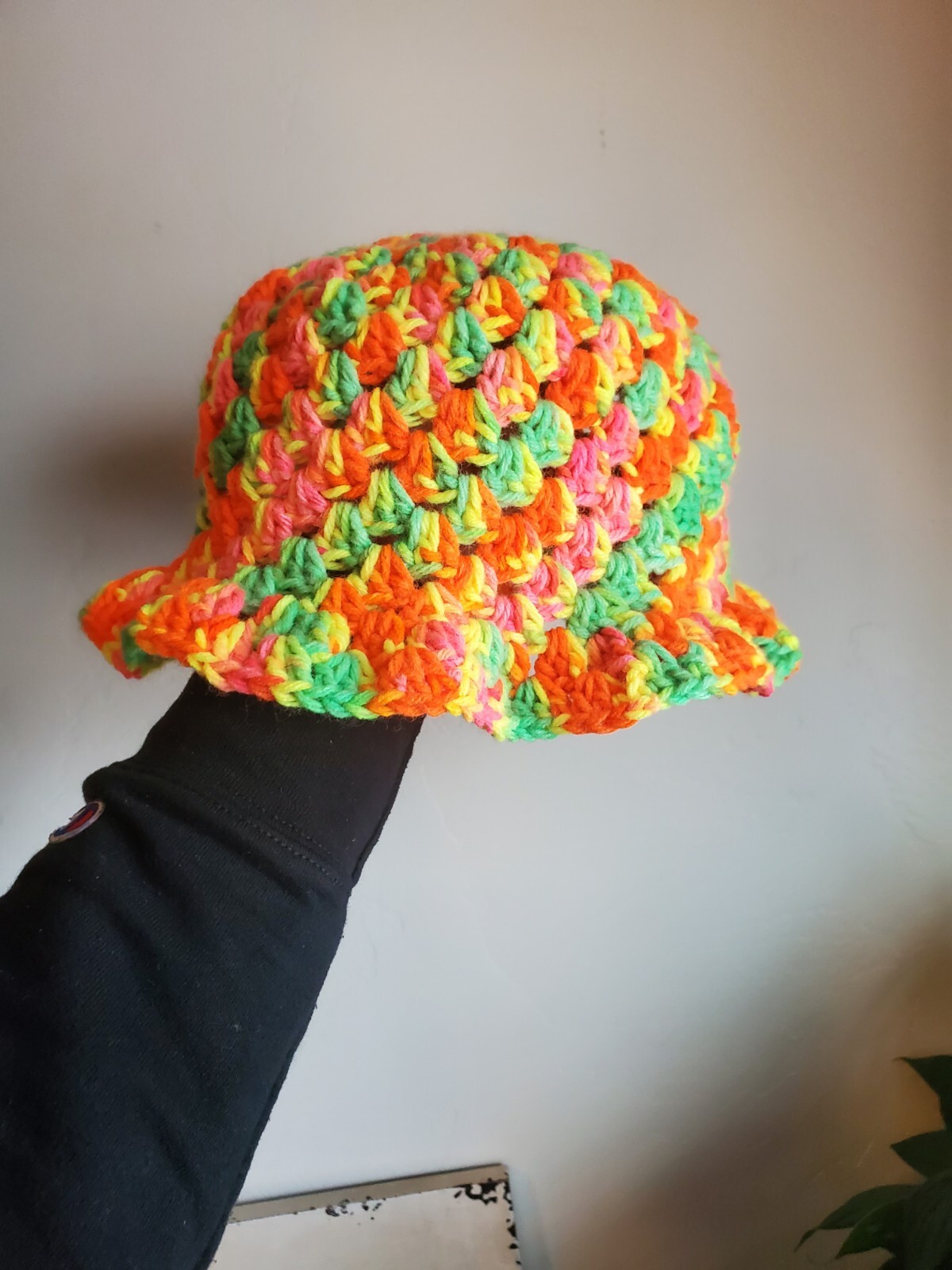 Retro Crochet Bucket Hat
